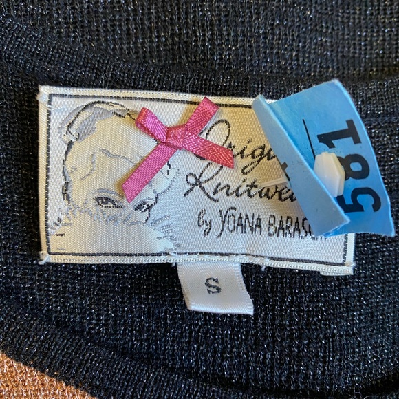 Vintage Y2k Yoana Baraschi Original Knitwear Sparkly Sweater Tank Dress - Picture 5 of 5